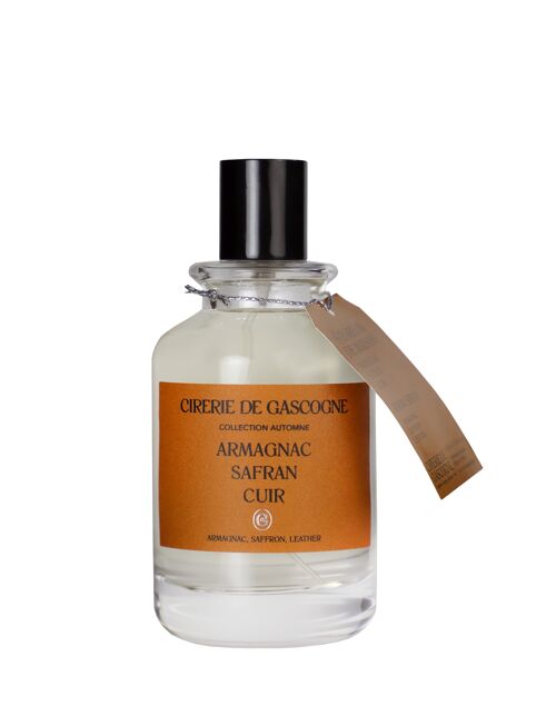 Parfum de maison / Spray Armagnac -safran-cuir 100 ml