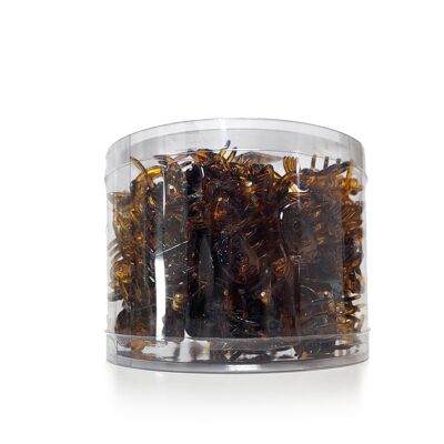 Haarschmuck – 100 Stück Packungen braune Schmetterlings-/Marienkäfer-Haarspangen