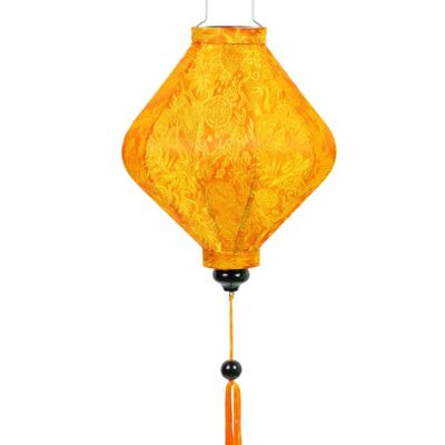 Hoi An silk lantern orange diamond