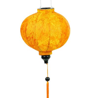 Lanterne ronde en soie orange Hoi An