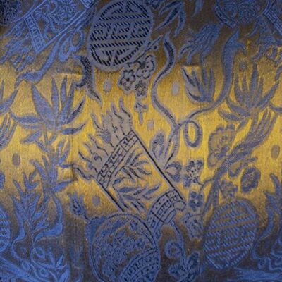 Hoi An Silk Lantern Blue / Gold Diamond