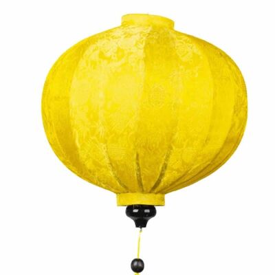 Hoi An Silk Lantern Yellow Round