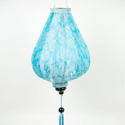 Hoi An Silk Lantern Light Blue Drop