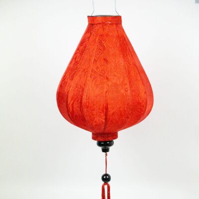 Hoi An Soie Lanterne Goutte Rouge