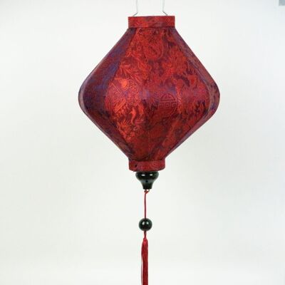 Hoi An Silk Lantern Purple / Red Diamond