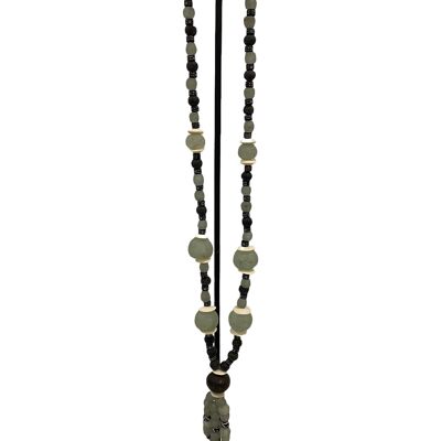 Collar de perlas de vidrio Abu - Extra grande (TR3501)