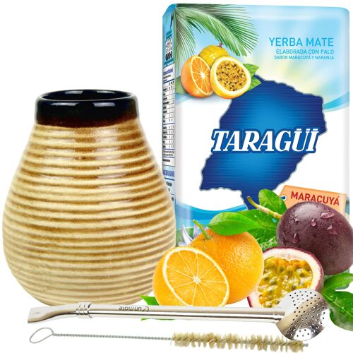 Tropical terere maracuya Yerba mate tea full kit