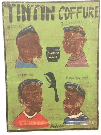 Signes De Salon De Coiffure Africain Vintage 2