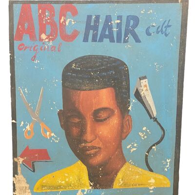 Segni del negozio di barbiere africano dell'annata