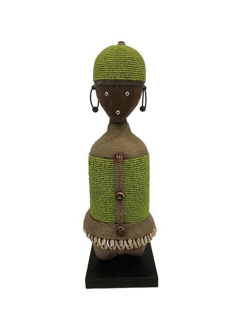 Namji Doll - Green beaded (1503)