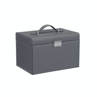 Jewelery storage case with 2 drawers grey
