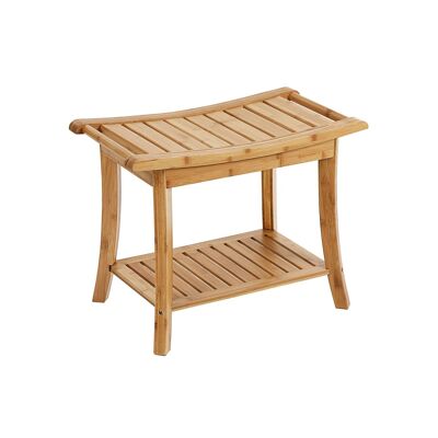 Bamboo shower bench