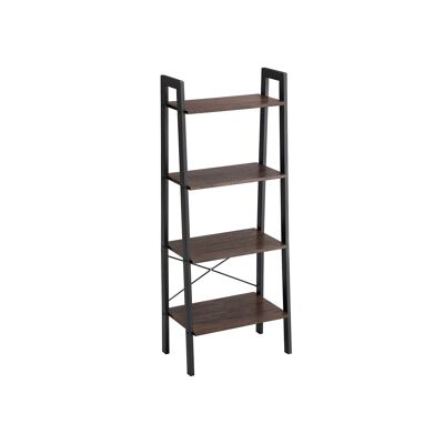 Storage rack with metal frame