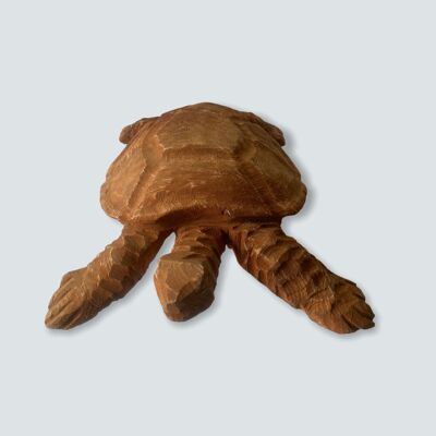 Tortuga de mar tallada a mano de Mozambique XL - (02)