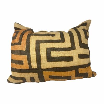 Coussin en tissu africain Kuba 50x70cm