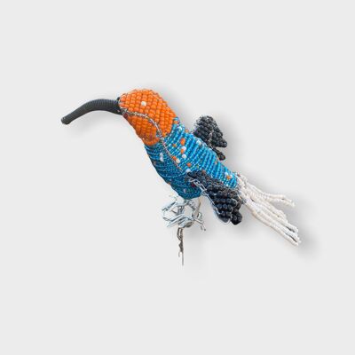 Pájaros de jardín con cuentas - Sudáfrica - Azul