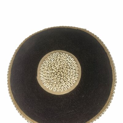 Bouclier Perlé Cameroun - L - 50cm Noir