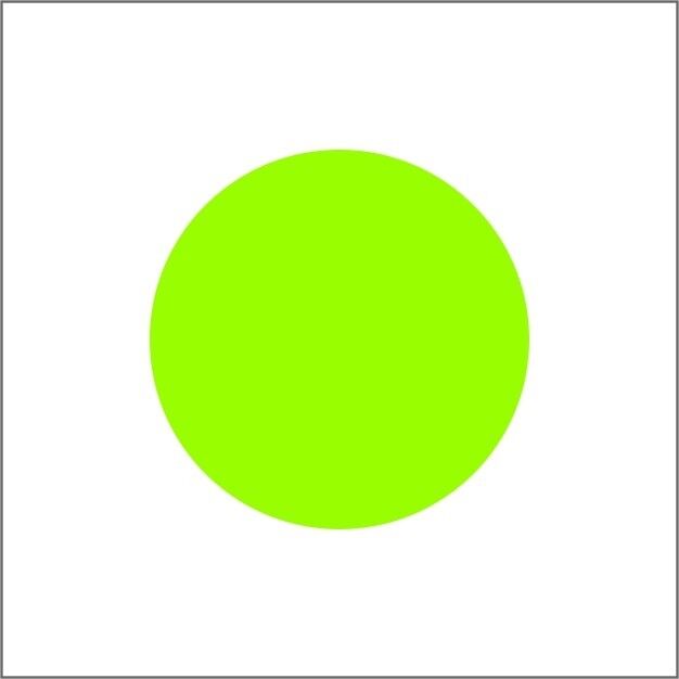 Etichette neutre - 25 MM VERDE FLUORO rotolo da 1000 pezzi