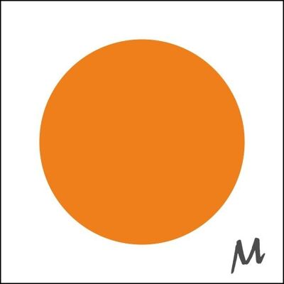Blanko-Etiketten – 35 mm orangefarbene Rolle mit 1000 Stück