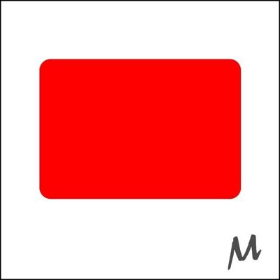 Etiquettes vierges - étiquette semi-rouge rouleau de 1000 pièces