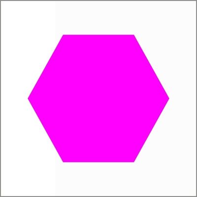 Etichette vuote - Hexagon rosa fluo rotolo da 500 pezzi