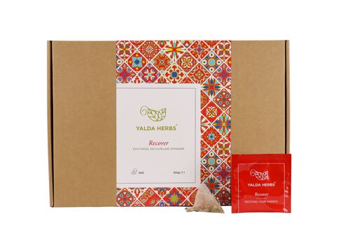 Yalda Herbs Pyramid Tea Bags XL Value Pack | 60 tea bags | Herbal tea | nine essential herbs like ginger and sage - HORECA Pack