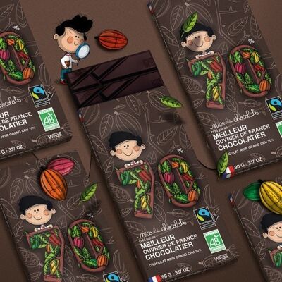 70 % dunkle Schokoladentafel – Bio und Fair Trade