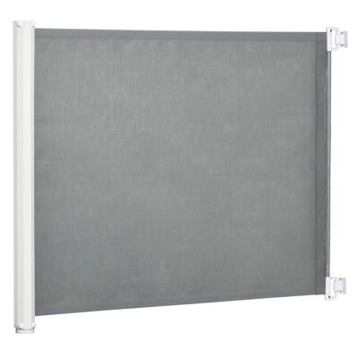Barrera de seguridad automática retráctil barrera animal 1,15L x 0,83H m teslin metal gris