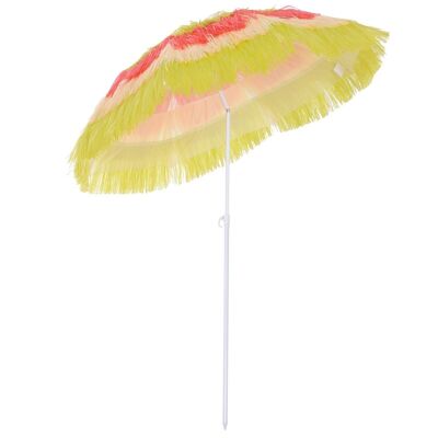 Multicolor hawaiian design garden beach umbrella 160 cm