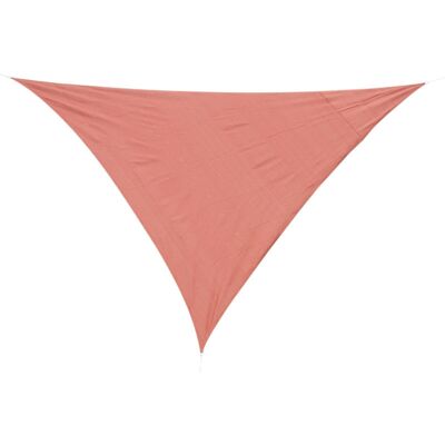 Large triangular shade sail 3 x 3 x 3 m high density polyethylene UV resistant red