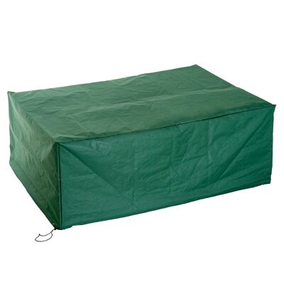 HOMCOM Funda protectora impermeable para muebles de jardín rectangulares 210L x 140W x 80H cm verde