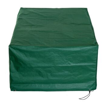 HOMCOM Housse de protection etanche pour meuble salon de jardin rectangulaire 210L x 140l x 80H cm vert 4