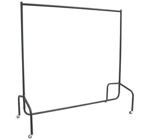 Portant tringle à vêtements acier charge max. 140 Kg dim. 120L x 60l x 170H cm noir