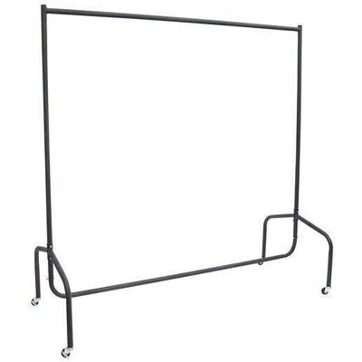 Kleiderstange aus Stahl max. 140 kg, Maße: 150 L x 60 B x 170 H cm, schwarz