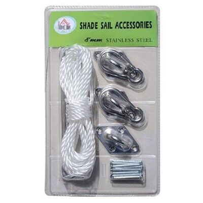 Kit de montage accessoires de fixation en inox pour voile d'ombrage