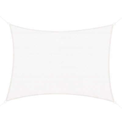 Voile d'ombrage rectangulaire 4 x 6 m toile solaire taud de soleil crème