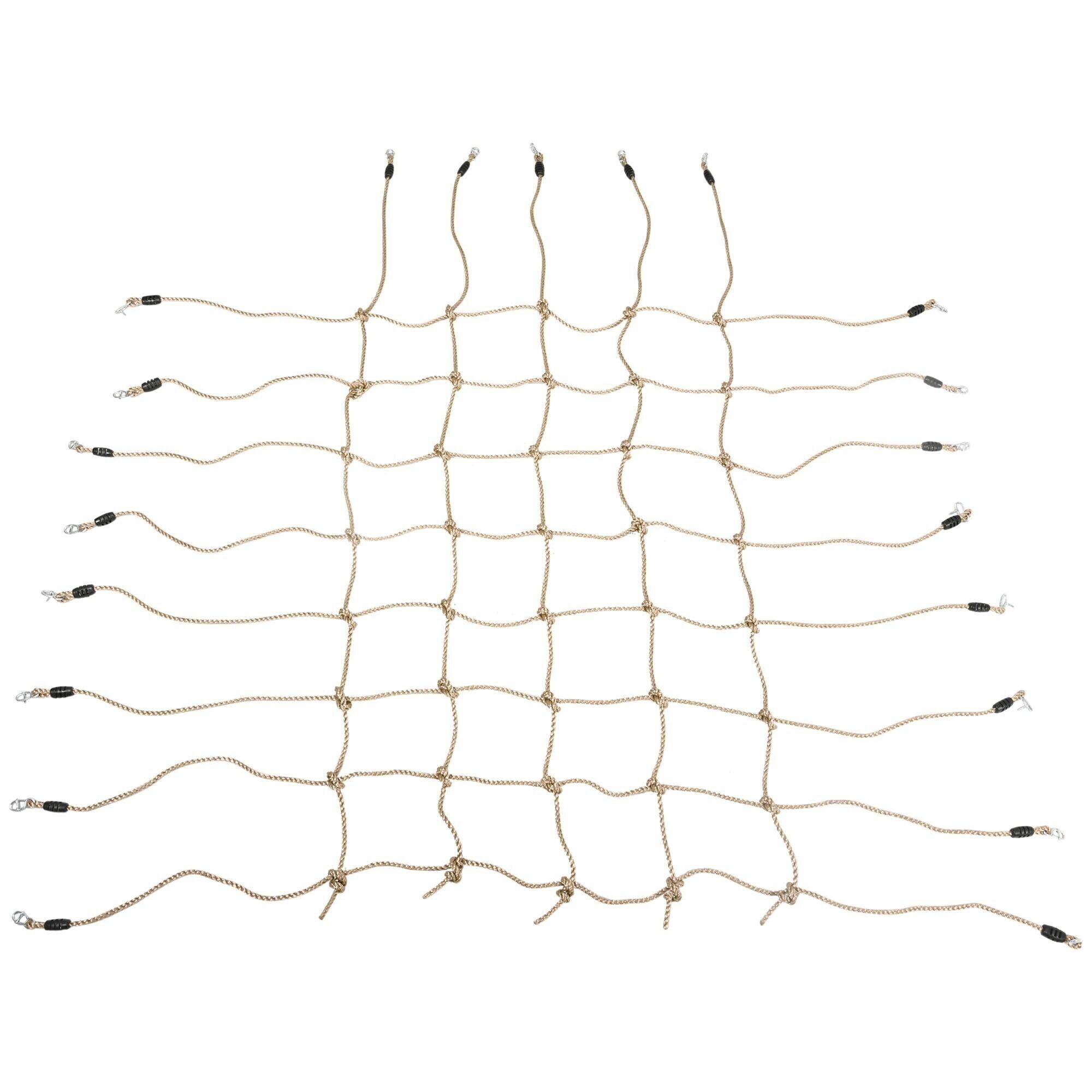 Kinderkletternetz PE-Kletternetz 3-6 Jahre 1,5L x 2H m verzinkte Stahlhaken