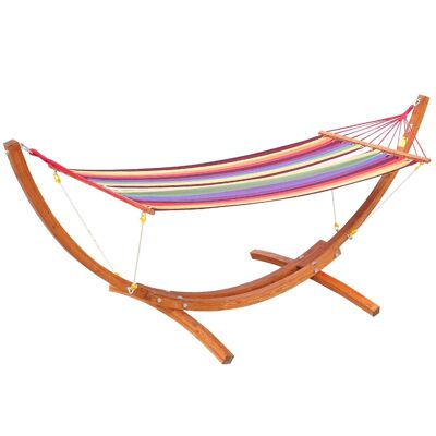 Garden hammock with wooden stand hammock on stand 1 person max. 120kg