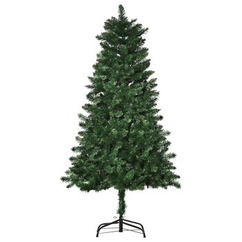 Sapin de Noël artificiel Ø 75 x 150H cm 454 branches épines imitation Nordmann grand réalisme vert 1