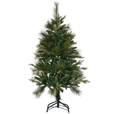 Künstlicher Weihnachtsbaum Ø 61 x 120H cm, inklusive Fußstütze, 260 Zweige, Dornen, toller Realismus, grün