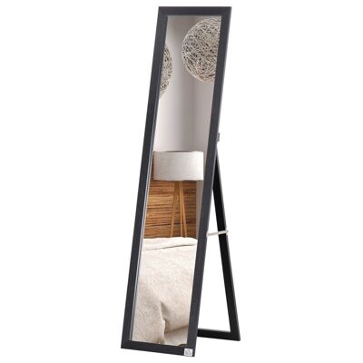 Standing and rectangular wall mirror dim. 37L x 48W x 152H cm black