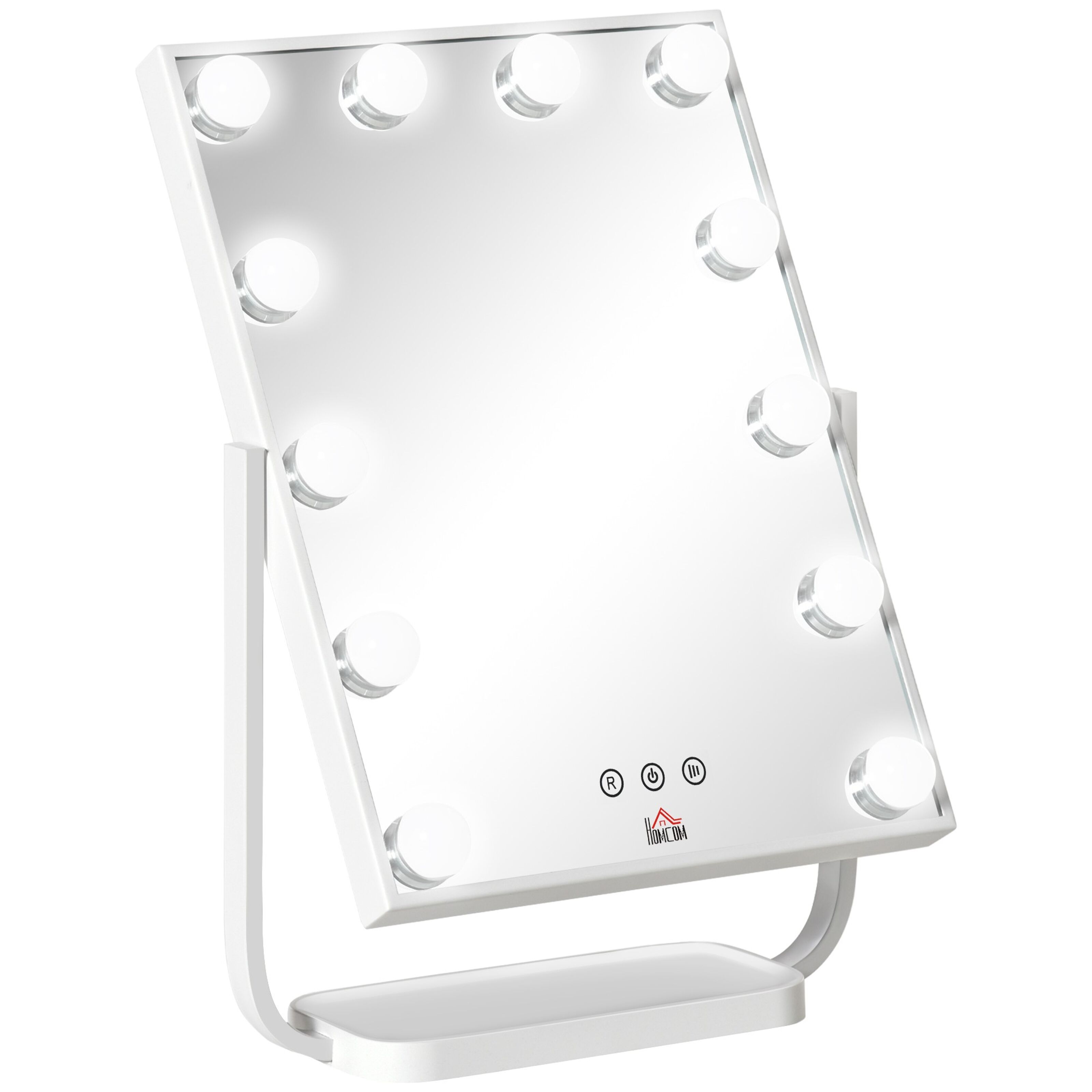 Miroir maquillage hollywood lumineux led tactile - 3 modes