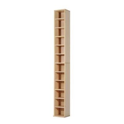 Estantería de columna Mueble de almacenamiento de CD 12 compartimentos 21L x 20W x 175H cm máx. 204 CD