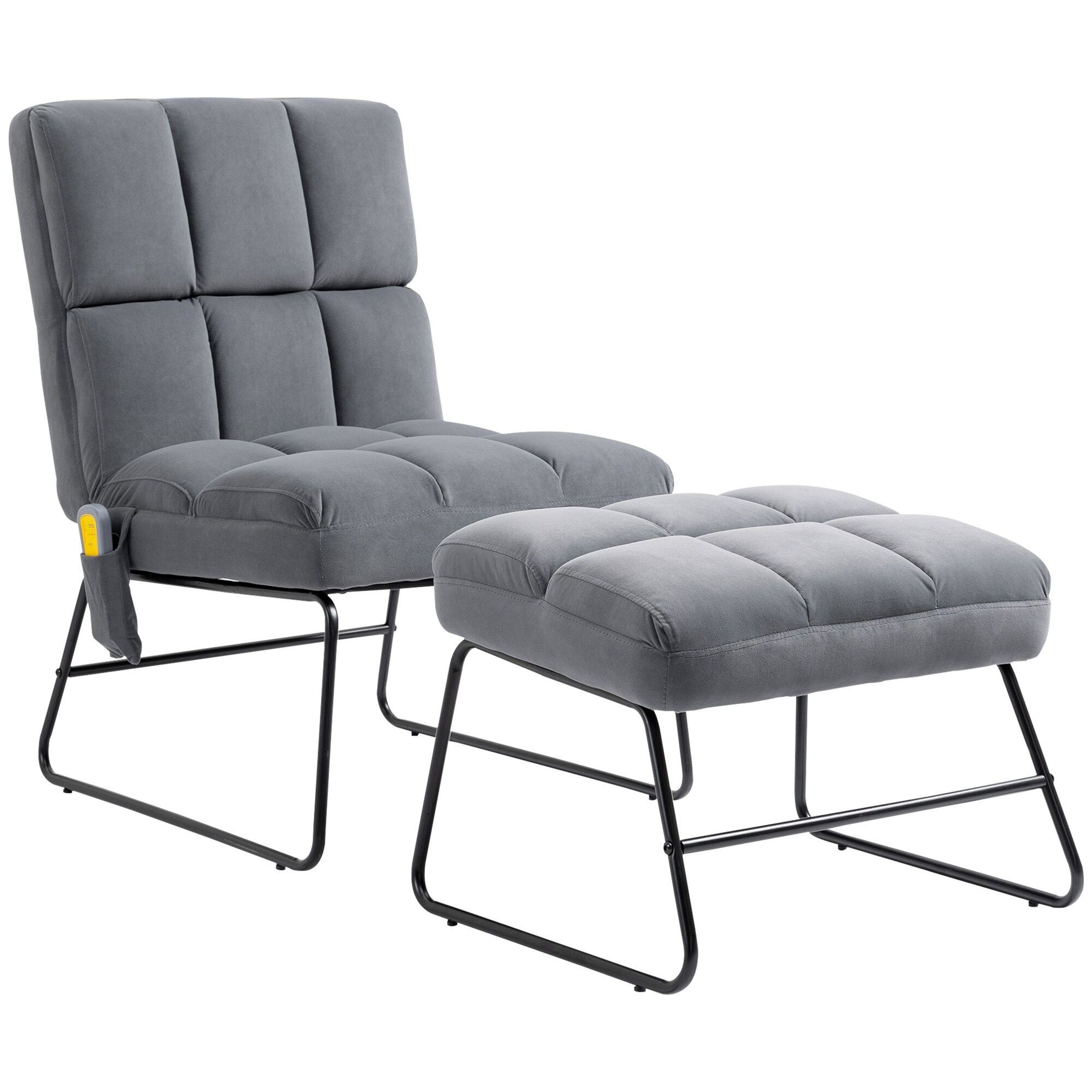 HOMCOM Fauteuil de Bureau Massant Chaise Pivotant Hauteur Réglable Grand  Confort 6 Points de Massage avec Télécommode 64 x 68,5 x 113-121 cm Gris :  : Cuisine et Maison