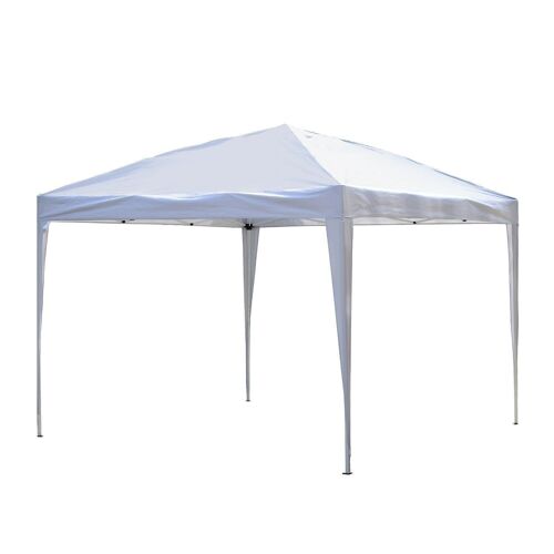 Tonnelle barnum de jardin pliant anti-UV + sac de transport acier Oxford 3 x 3 x 2,55 m blanc