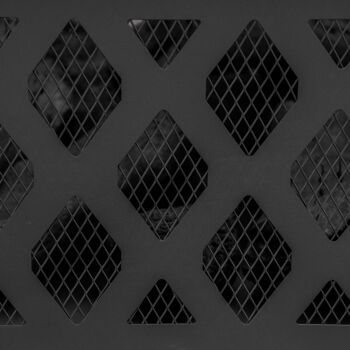 Brasero cheminée foyer extérieur hexagonal en acier pare-étincelles avec tisonnier dim. 70L x 70l x 58H cm - noir 5