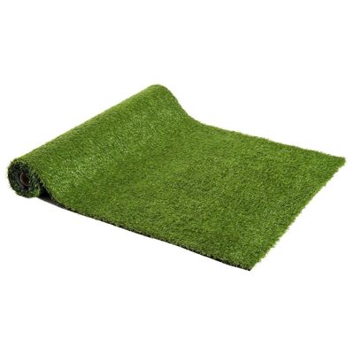 Künstlicher Kunstrasen-Teppich für drinnen und draußen, 3 x 1 l, dichtes hohes Gras, 2,5 cm, Grün