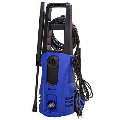 Limpiador de alta presión 1800 W - 150 bar máx. - 510 l/h máx. - 2 ruedas - PP azul negro