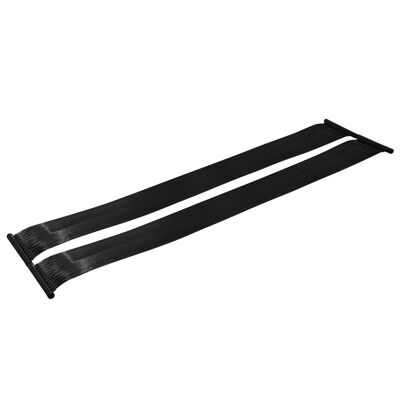 Réchauffeur solaire d'eau pour piscine hors sol - lot de 2 tapis solaires chauffants piscine - chauffeur écologique piscine - PE noir