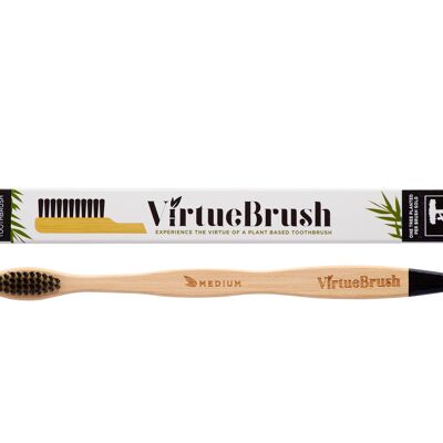 Adult Charcoal Soft bamboo toothbrush